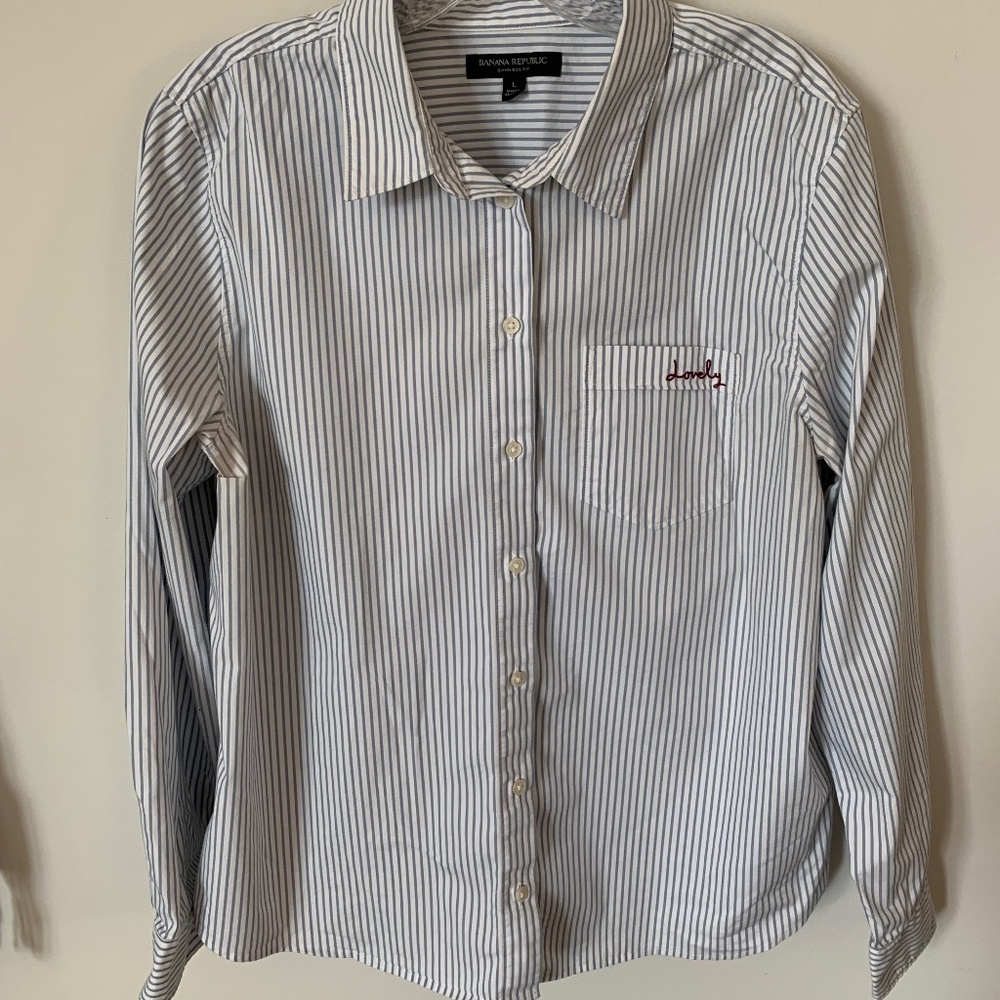 Lovely Banana Republic Striped Shirt